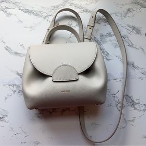 Polene Numero Un Nano crossbody cream handbag